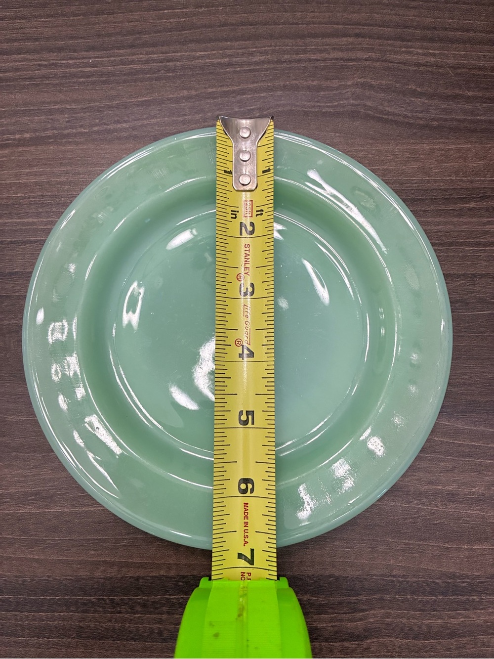 Green Ceramic Salad Plate - Unbranded